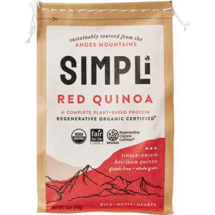 SIMPLi Regenerative Organic Red Quinoa - 12 oz. in Multi