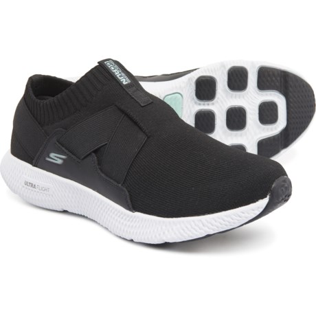 skechers slip on womens black