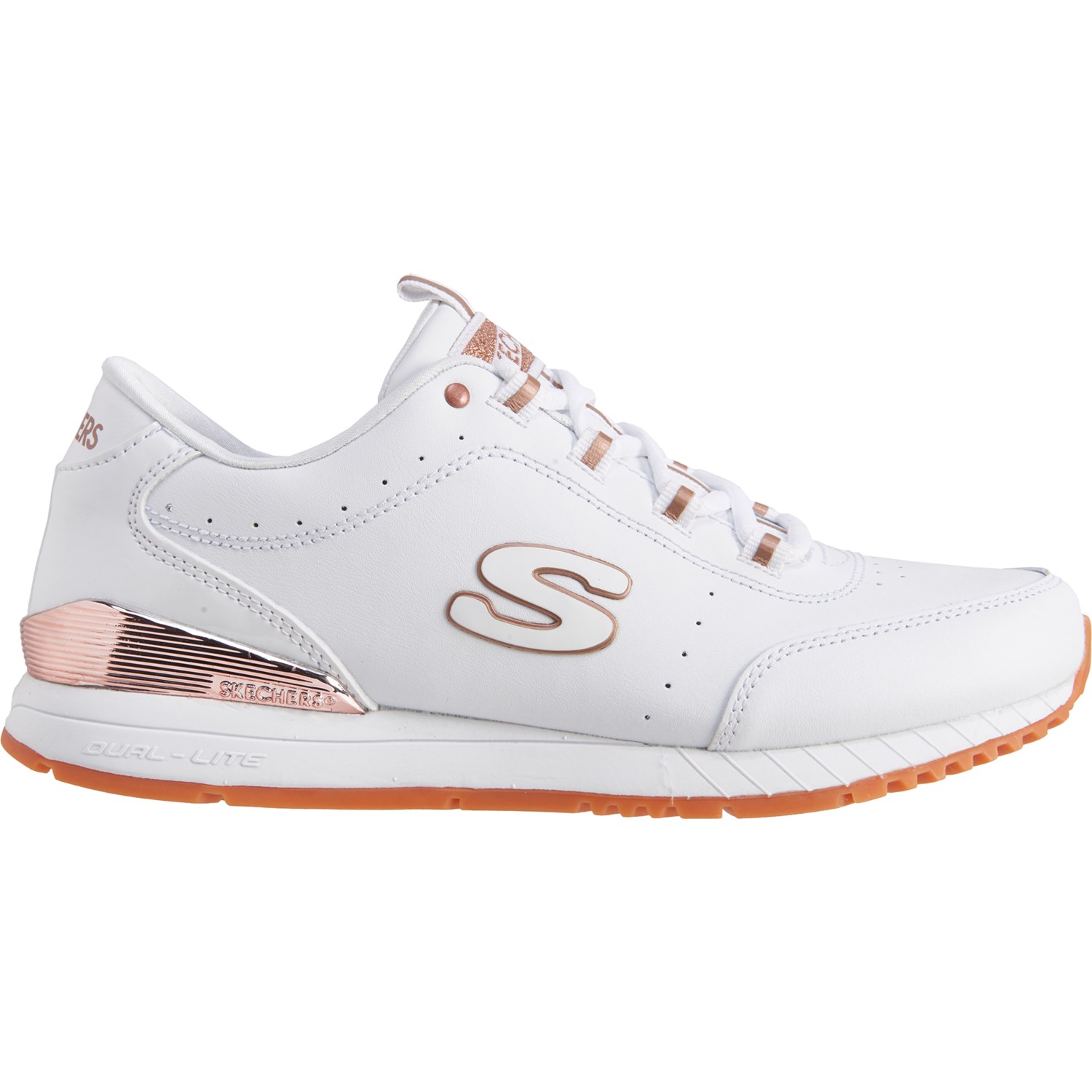 leather skechers tennis shoes