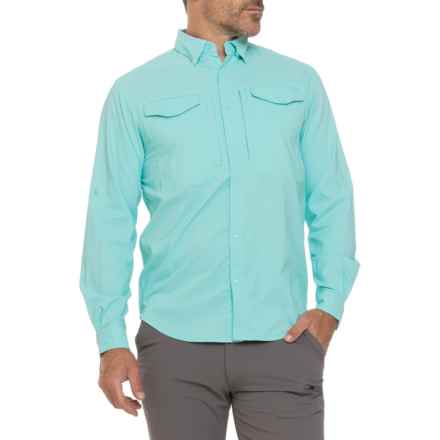 SKINNY WATER CULTURE Withlacoochee Woven Shirt - UPF 50+, Long Sleeve in Biscayne Blue