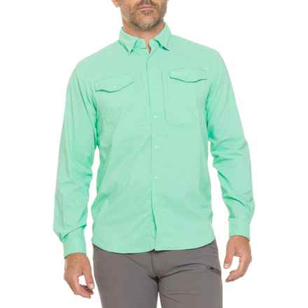 SKINNY WATER CULTURE Withlacoochee Woven Shirt - UPF 50+, Long Sleeve in Guide Green