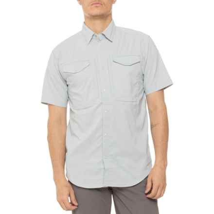 SKINNY WATER CULTURE Withlacoochee Woven Shirt - UPF 50+, Short Sleeve in Seaglass