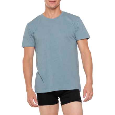 Skora Cotton-Blend Undershirts - 5-Pack, Short Sleeve in Birch/Blue/Green/Black