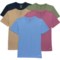 Skora Cotton-Blend Undershirts - 5-Pack, Short Sleeve in Bordeaux/Azurine/Fields Of Rye/Green/Navy