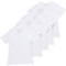 Skora Cotton Blend Undershirts - 5-Pack, Short Sleeve in White