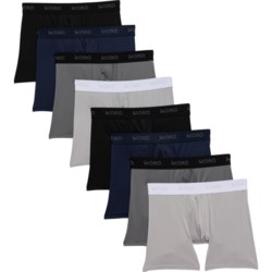 Skora Sport-Performance Boxer Briefs - 8-Pack, 6” in Soft Silver/ Blue Cove/ Grey Flannel/ Black