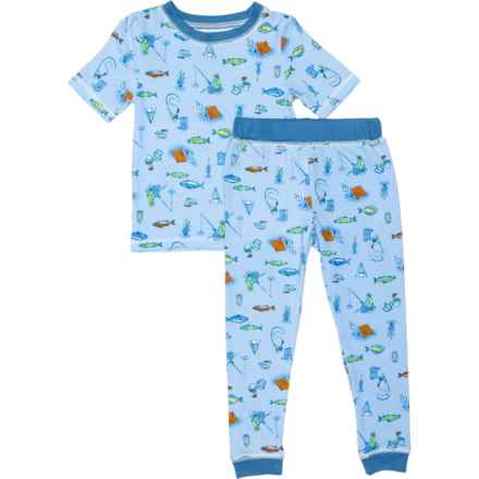 Sleep On It Big Boys Tight Fit Pajamas - Short Sleeve in Blue