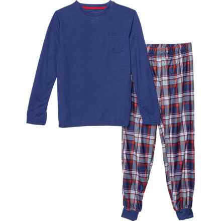 Sleep On It Big Boys Warm Pajamas - Long Sleeve in Navy