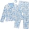 Sleep On It Big Girls Coat Pajamas - Long Sleeve in Blue