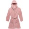 Sleep On It Big Girls Hooded Robe - Long Sleeve in Pink