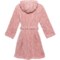 5CURC_2 Sleep On It Big Girls Hooded Robe - Long Sleeve