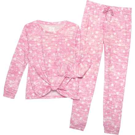 Sleep On It Big Girls Tight Fit Pajamas - Long Sleeve in Purple - Closeouts