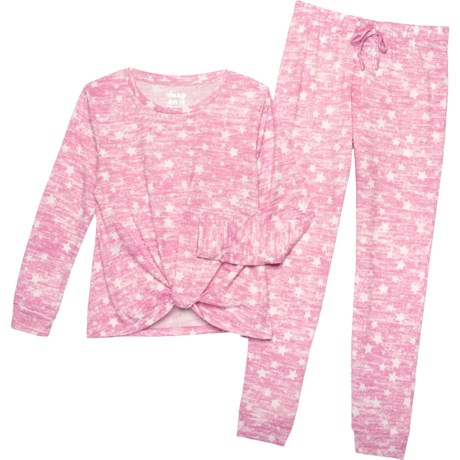 Sleep On It Big Girls Printed Pajamas - Long Sleeve - Save 50%