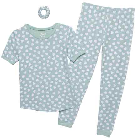 Sleep On It Big Girls Tight Fit Pajamas - Short Sleeve in Mint