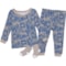 Sleep On It Infant Boys and Girls Tight Fit Pajamas with Socks - Long Sleeve in Blue