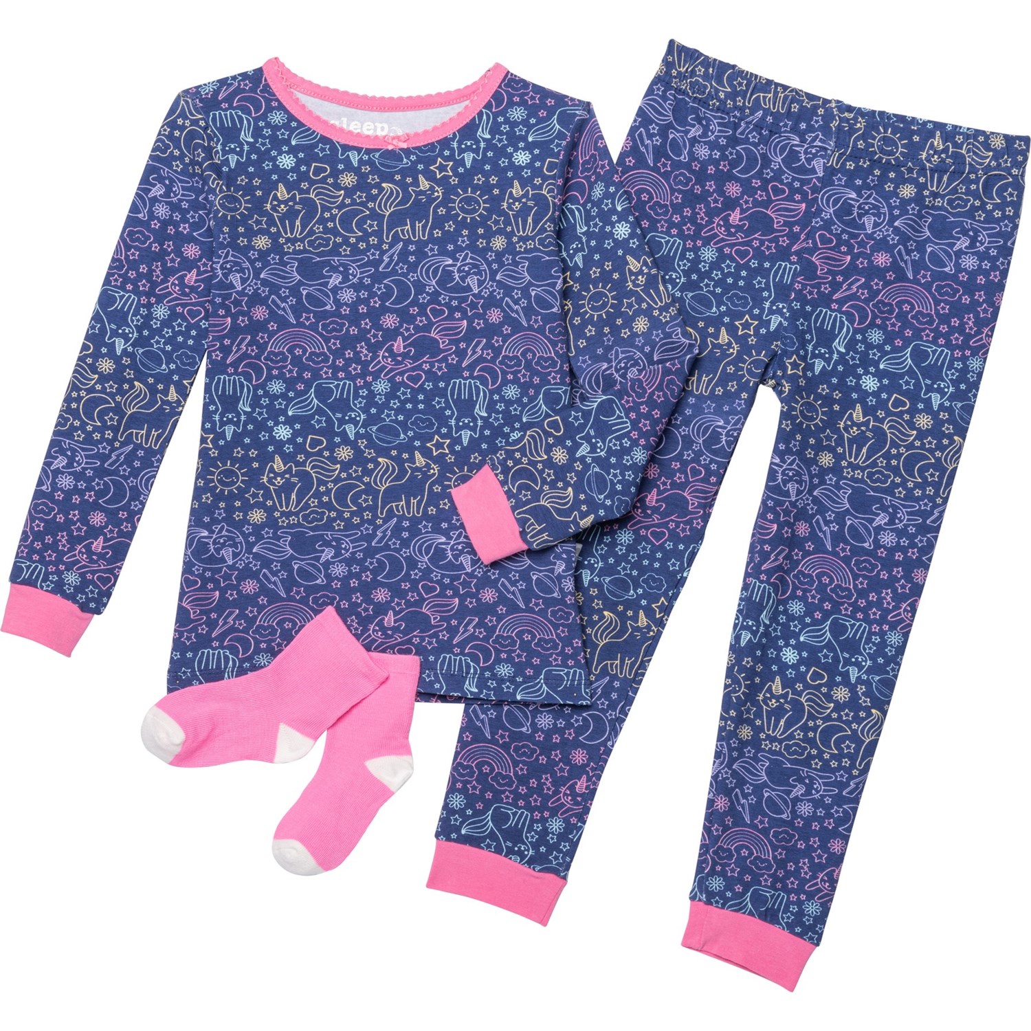 Sleep On It Knit Pajamas (For Toddler Girls) Save 61