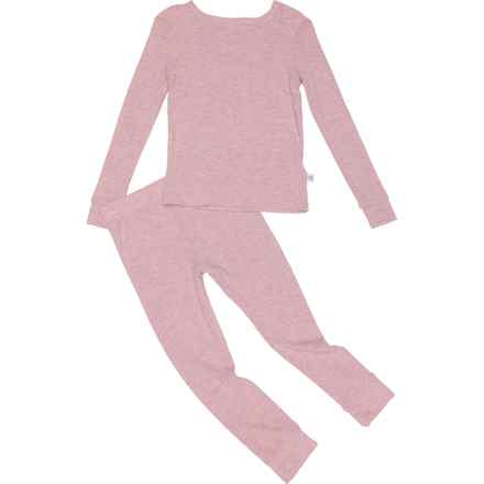 Sleep On It Little Girls Tight Fit Pajamas - Long Sleeve in Pink Combo