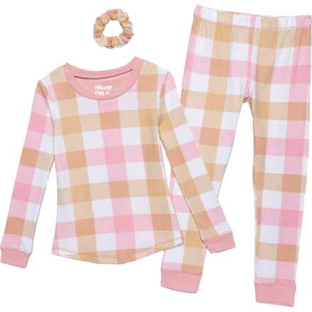Sleep On It Little Girls Tight Fit Pajamas - Long Sleeve in Pink