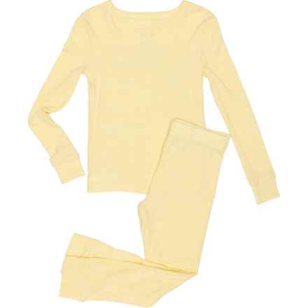 Sleep On It Little Girls Tight Fit Pajamas - Long Sleeve in Yellow Combo