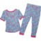 4JNKT_2 Sleep On It Toddler Girls Tight Fit Pajamas - Short Sleeve