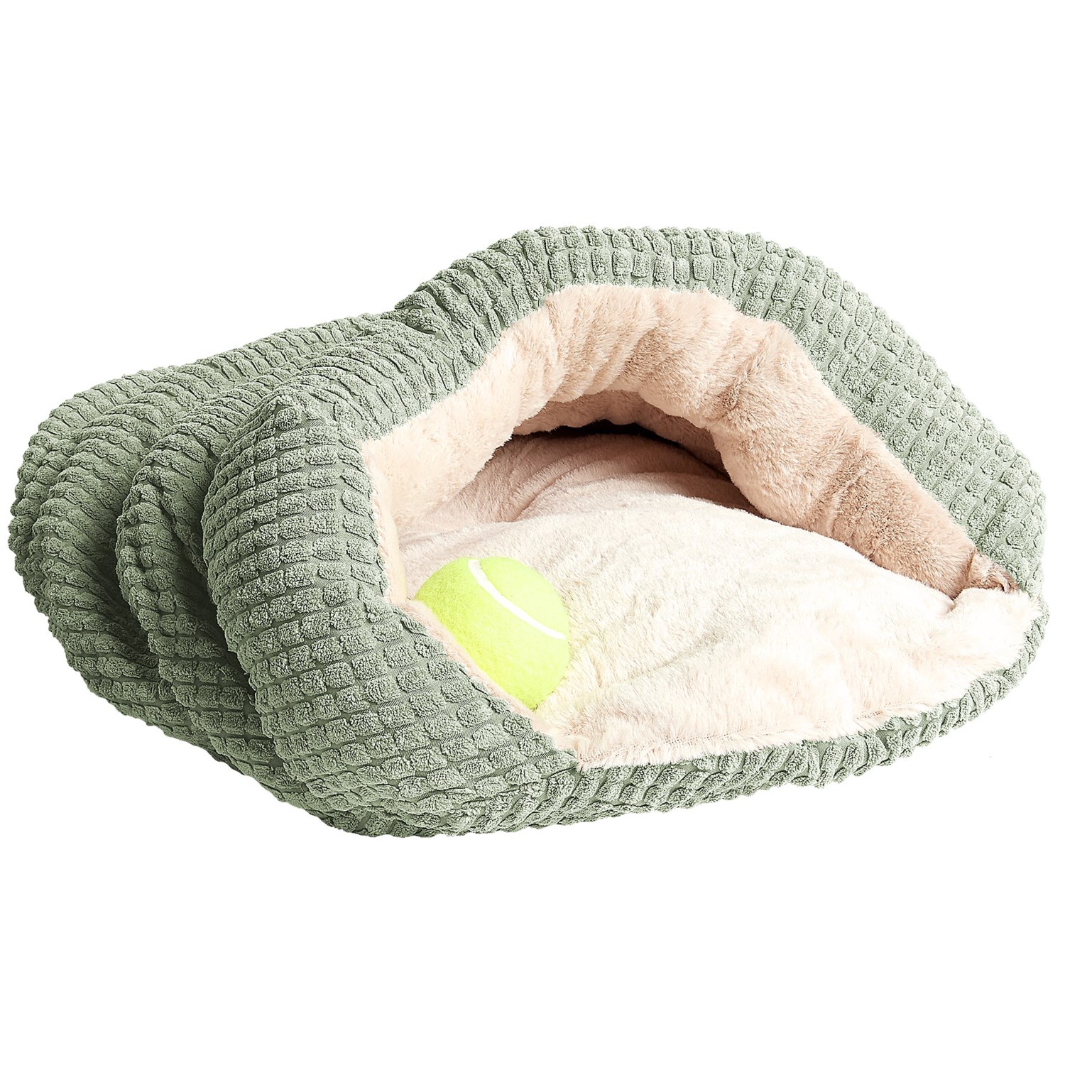 Sleep Zone Corn Grain Cuddle Cave Dog Bed – 22×17”