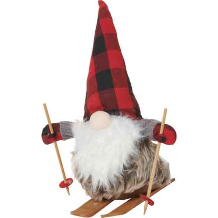 Sleigh Hill Trading Co. Gnome on Sled Decoration - 18” in Red