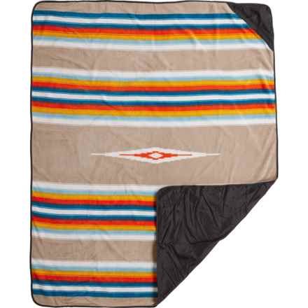Slowtide Glacier Fleece Camp Blanket - 58x72” in Multi