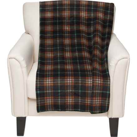 Slowtide Jensen Fleece Oversized Throw Blanket - 50x66” in Brown Multi