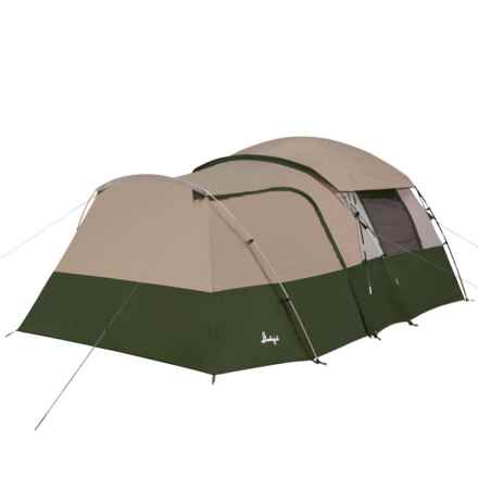 Slumberjack Spruce Creek Dome Tent with Garage - 6-Person, 3-Season in Grey/Green