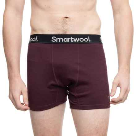 SmartWool Active Boxer Briefs - Merino Wool in Everyday Eggplant