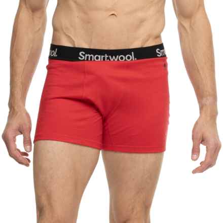 SmartWool Active Boxer Briefs - Merino Wool in Everyday Scarlet Red