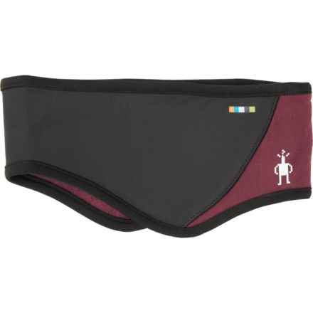 SmartWool Active Fleece Wind Headband - Merino Wool (For Men) in Black Cherry