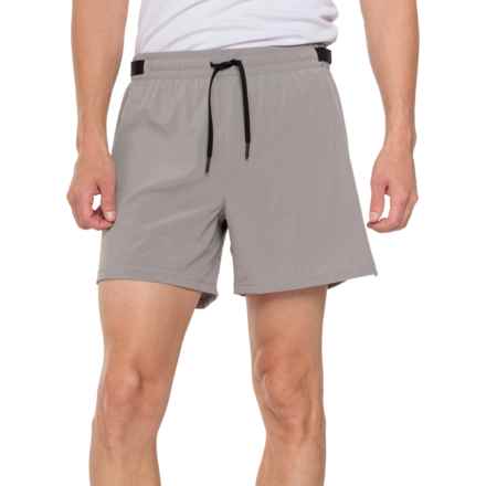 SmartWool Active Lined Shorts - 5”, Merino Wool, Built-In Briefs in Light Gray