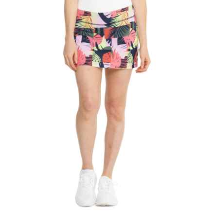 SmartWool Active Lined Skort in Sunset Coral Palm Print