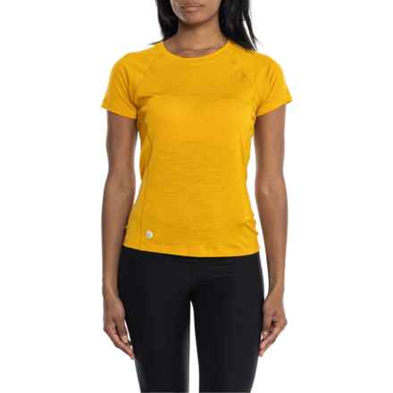SmartWool Active Ultralite T-Shirt - Merino Wool, Short Sleeve in Honey Gold