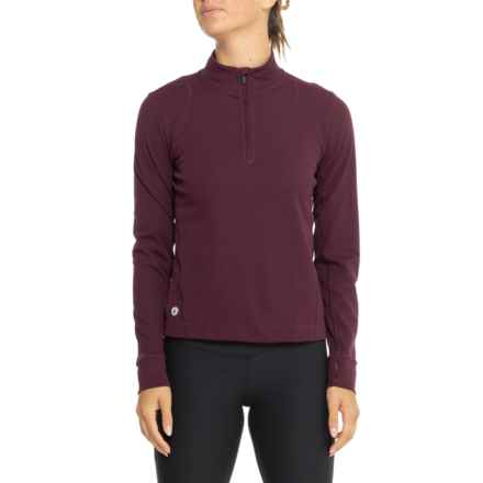 SmartWool Active Uptempo Shirt - Zip Neck, Merino Wool, Long Sleeve in Eggplant