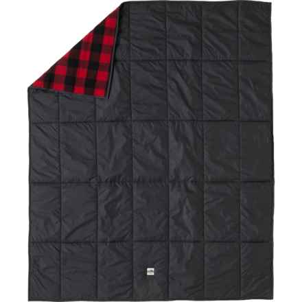 SmartWool Anchor Line Fleece Roll-Up Throw Blanket - Merino Wool, 66x54” in Crimson