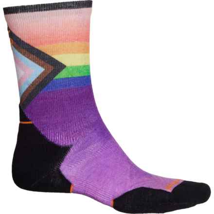 SmartWool Athlete Edition Run Pride Progress Print Socks - Merino Wool, Crew (For Men and Women) in Multi Color