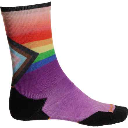 SmartWool Athlete Edition Run Pride Progress Print Socks - Merino Wool, Crew (For Men and Women) in Multi Color
