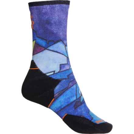 SmartWool Athlete Edition Run Printed Socks - Merino Wool, Crew (For Women) in Multi Color