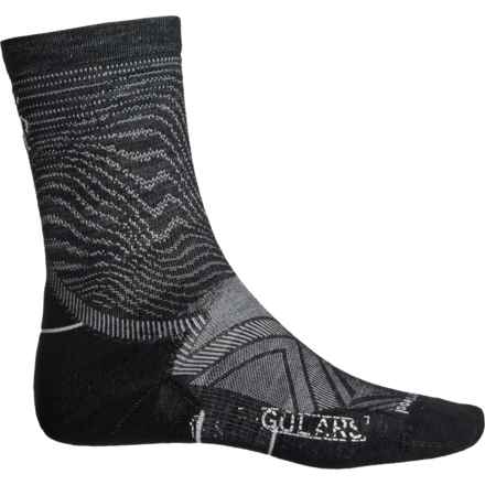 SmartWool Athletic Edition Run Targeted Cushion Socks - Merino Wool, Crew (For Men and Women) in Black/White