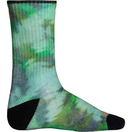 SmartWool Athletic Far Out Tie Dye Print Targeted Cushion Socks - Merino Wool, Crew (For Men and Women) in Winter Moss