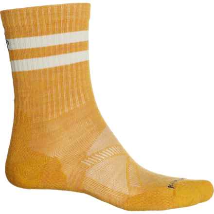 SmartWool Athletic Stripe Targeted Cushion Socks - Merino Wool, Crew (For Men and Women) in Honey Gold