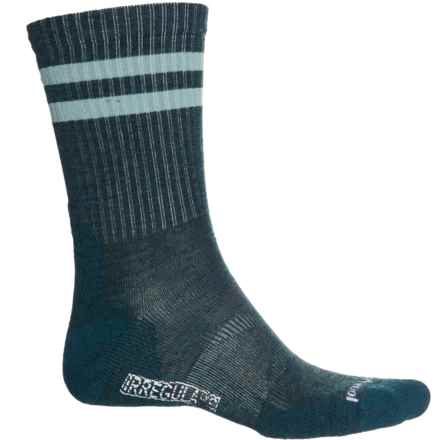 SmartWool Athletic Stripe Targeted Cushion Socks - Merino Wool, Crew (For Men and Women) in Twilight Blue