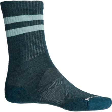 SmartWool Athletic Stripe Targeted Cushion Socks - Merino Wool, Crew (For Men and Women) in Twilight Blue