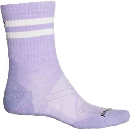 SmartWool Athletic Stripe Targeted Cushion Socks - Merino Wool, Crew (For Men and Women) in Ultra Violet