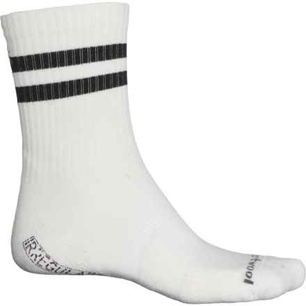 SmartWool Athletic Stripe Targeted Cushion Socks - Merino Wool, Crew (For Men and Women) in White