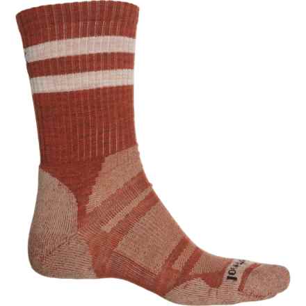 SmartWool Athletic Striped Targeted Cushion Socks - Merino Wool, Crew (For Men and Women) in Picante