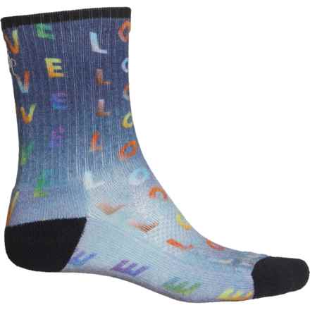 SmartWool Athletic Targeted Cushion Love Print Socks - Merino Wool, Crew (For Men and Women) in Multi Color