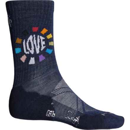 SmartWool Athletic Targeted Cushion Pride Circle of Love Socks - Merino Wool, Crew (For Men) in Deep Navy